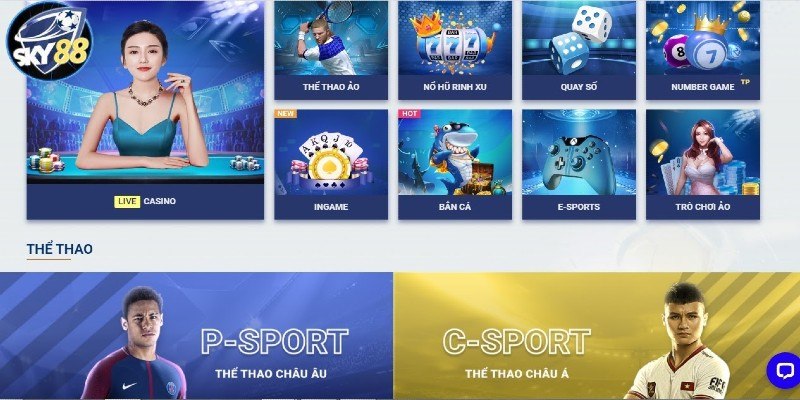 Casino Sky88 – Siêu phẩm đổi thưởng làm mưa làm gió 2024